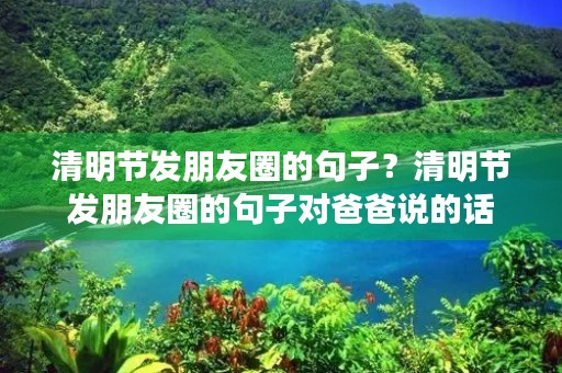 清明节发朋友圈的句子?清明节发朋友圈的句子对爸爸说的话 清明节发朋友圈的句子?清明节发朋友圈的句子对爸爸说的话
