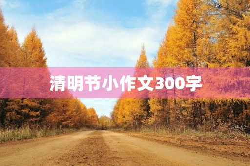 清明节小作文300字