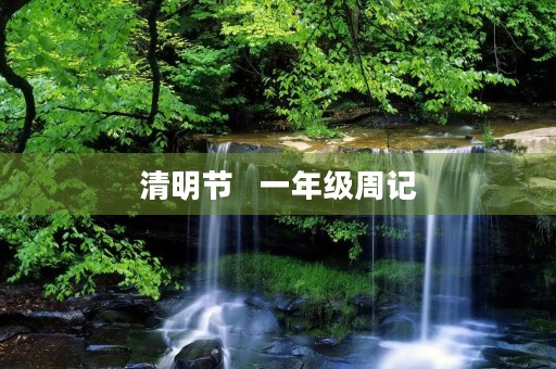 清明节   一年级周记