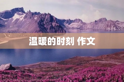 温暖的时刻 作文 温暖的时刻 作文