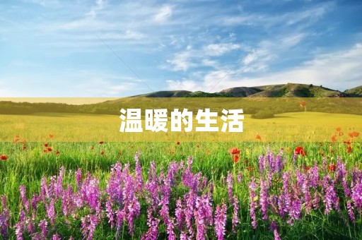 温暖的生活，温暖的心情