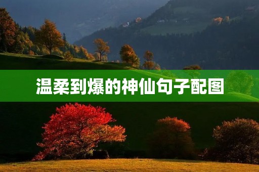 温柔到爆的神仙句子配图(温柔到爆的神仙句子配图古风)