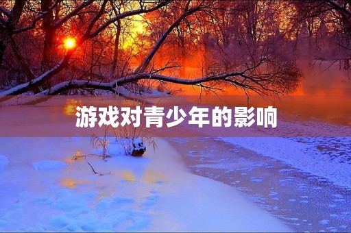 游戏对青少年的影响 游戏对青少年的影响