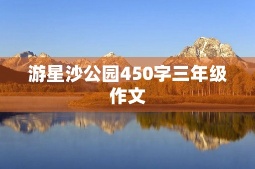 游星沙公园450字三年级作文