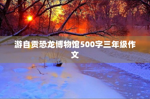 游自贡恐龙博物馆500字三年级作文 游自贡恐龙博物馆500字三年级作文