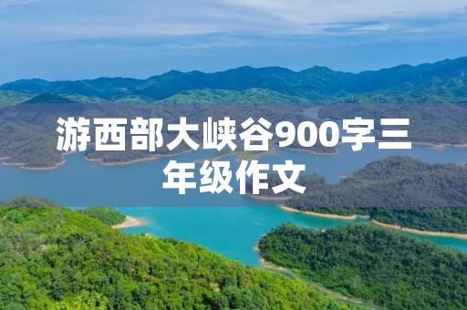 游西部大峡谷900字三年级作文