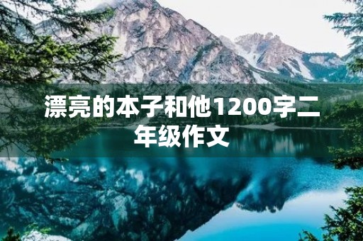 漂亮的本子和他1200字二年级作文