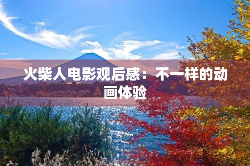 火柴人电影观后感:不一样的动画体验 火柴人电影观后感:不一样的动画体验