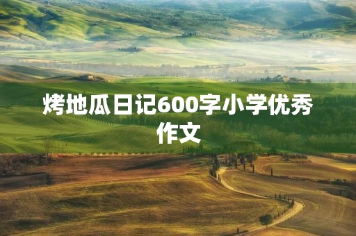 烤地瓜日记600字小学优秀作文