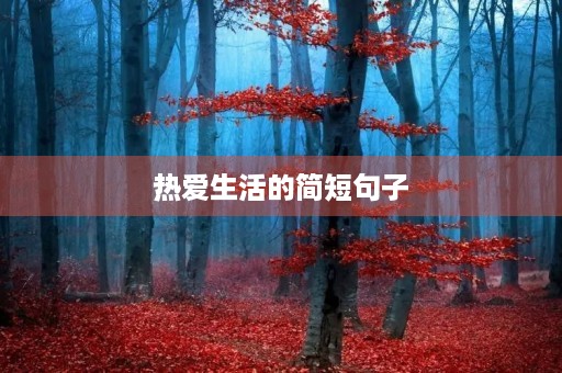热爱生活的简短句子，热爱生活最经典一句话