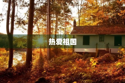 热爱祖国，传承中华文化