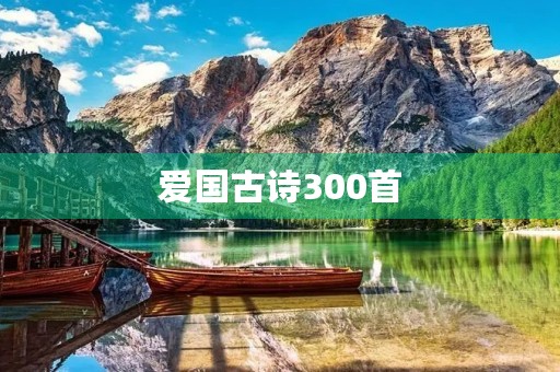 爱国古诗300首(爱国古诗300首12句)