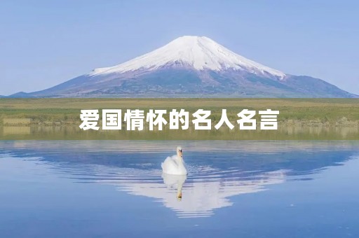 爱国情怀的名人名言,描写爱国情怀的名人名言 爱国情怀的名人名言,描写爱国情怀的名人名言
