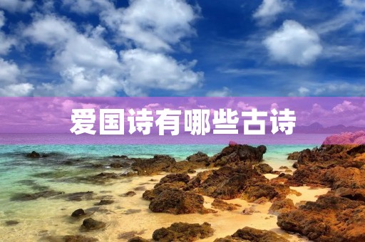 爱国诗有哪些古诗，爱国诗有哪些古诗4句