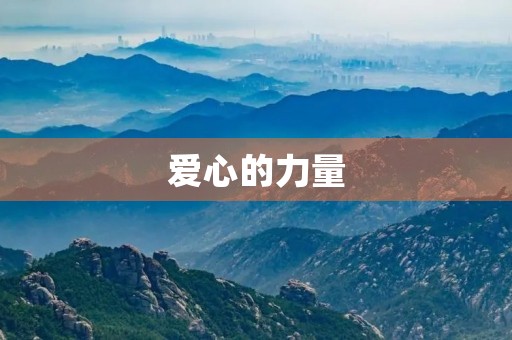 爱心的力量 爱心的力量