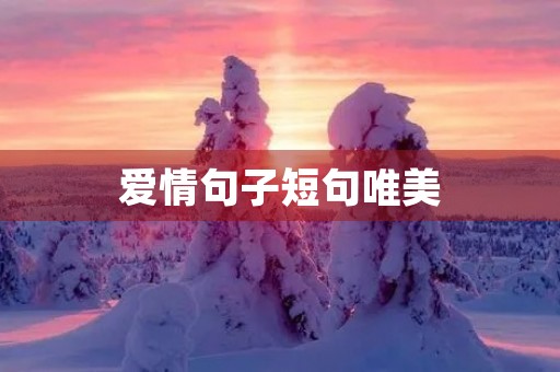爱情句子短句唯美(爱情句子短句唯美英文) 爱情句子短句唯美(爱情句子短句唯美英文)