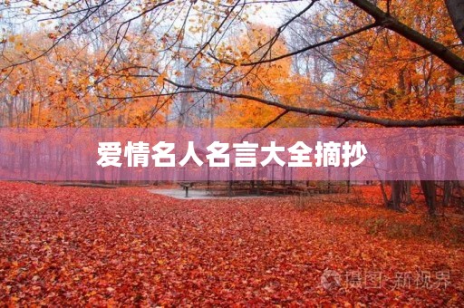 爱情名人名言大全摘抄,爱情名人名言大全摘抄短句 爱情名人名言大全摘抄,爱情名人名言大全摘抄短句