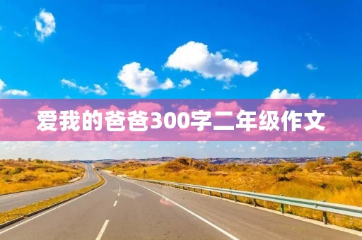 爱我的爸爸300字二年级作文