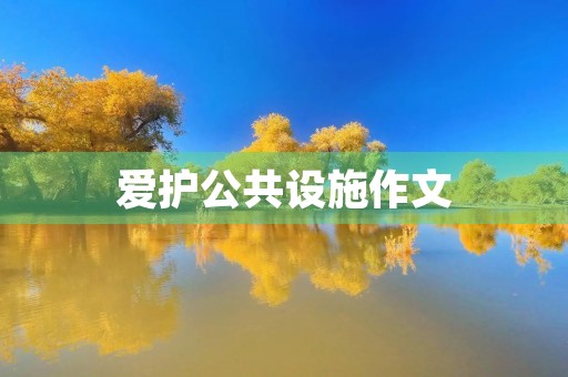 爱护公共设施作文