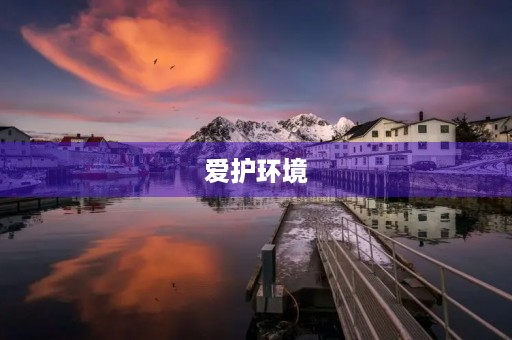爱护环境，从小事做起