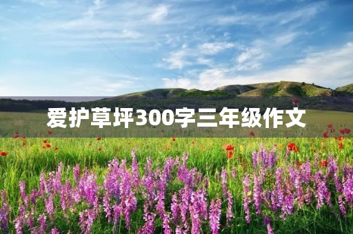 爱护草坪300字三年级作文 爱护草坪300字三年级作文