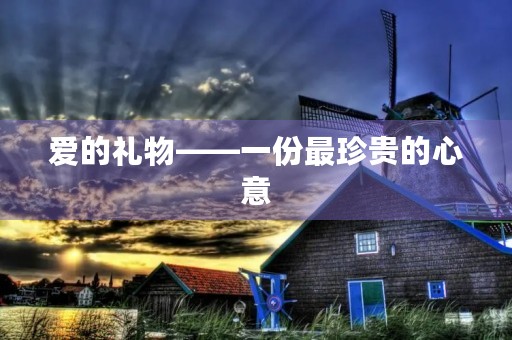 爱的礼物——一份最珍贵的心意 爱的礼物——一份最珍贵的心意