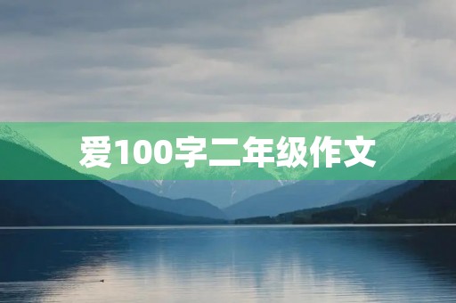 爱100字二年级作文