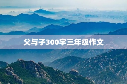 父与子300字三年级作文