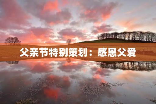 父亲节特别策划:感恩父爱 父亲节特别策划:感恩父爱