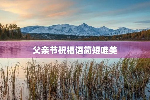 父亲节祝福语简短唯美