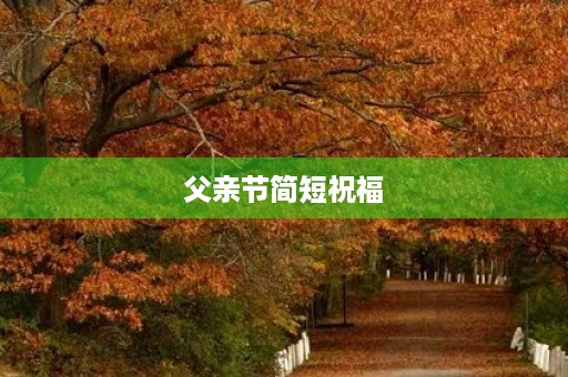父亲节简短祝福