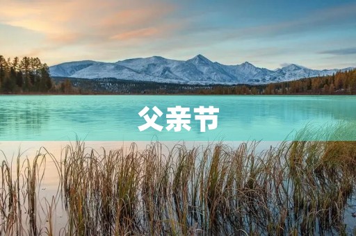 父亲节，为父亲点赞