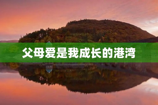 父母爱是我成长的港湾