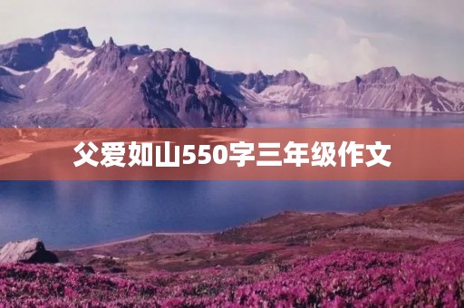 父爱如山550字三年级作文 父爱如山550字三年级作文