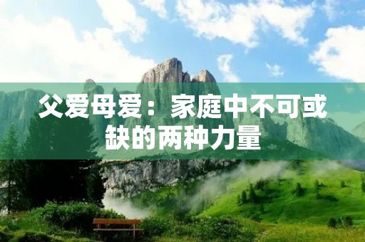 父爱母爱:家庭中不可或缺的两种力量 父爱母爱:家庭中不可或缺的两种力量