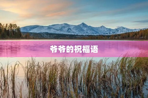 爷爷的祝福语(生日祝福语老年人)
