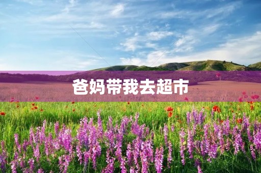 爸妈带我去超市