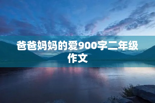 爸爸妈妈的爱900字二年级作文