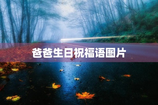 爸爸生日祝福语图片，不同年龄的生日祝福语