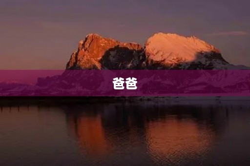 爸爸,您是我的英雄 爸爸,您是我的英雄