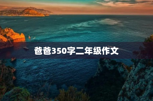 爸爸350字二年级作文