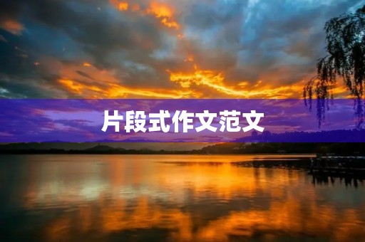 片段式作文范文