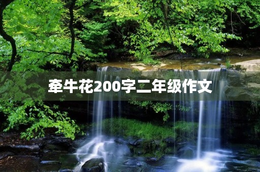 牵牛花200字二年级作文