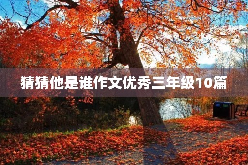 猜猜他是谁作文优秀三年级10篇 猜猜他是谁作文优秀三年级10篇