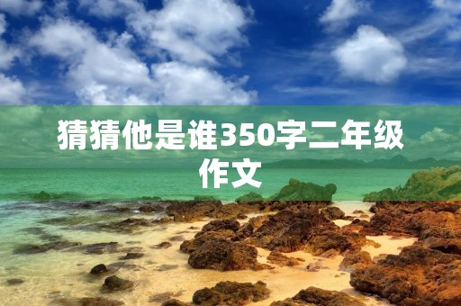 猜猜他是谁350字二年级作文