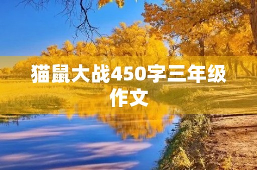 猫鼠大战450字三年级作文 猫鼠大战450字三年级作文
