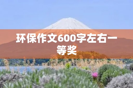 环保作文600字左右一等奖