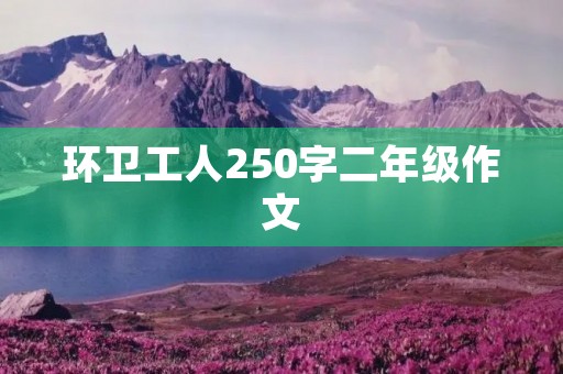 环卫工人250字二年级作文
