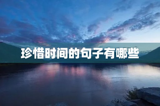 珍惜时间的句子有哪些,珍惜时间的句子有哪些名言名句 珍惜时间的句子有哪些,珍惜时间的句子有哪些名言名句