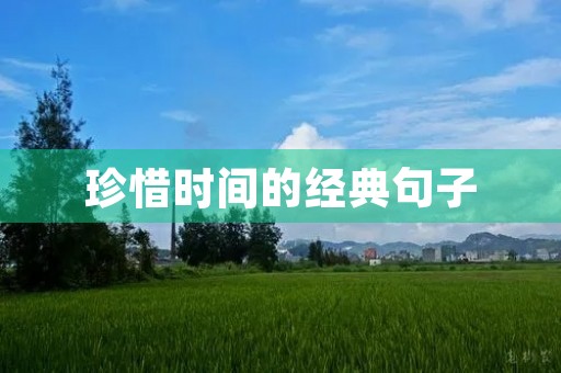 珍惜时间的经典句子(珍惜时间的经典句子(后面写作者))